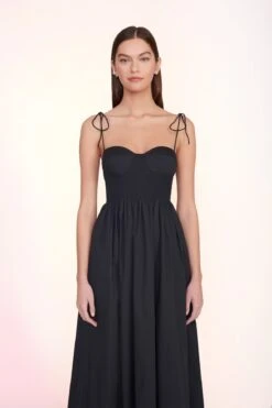 LANDRY DRESS | BLACK -Staud Landry Dress Black 00549 web