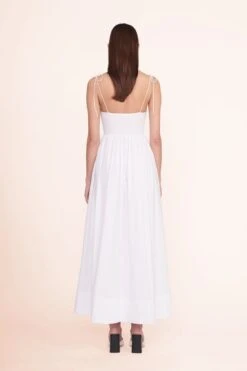 LANDRY DRESS | WHITE 10 LANDRY DRESS | WHITE -Staud Landry Dress White 00647 web