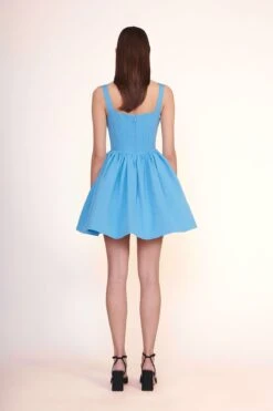 LANDSCAPE DRESS | AZURE -Staud Landscape Dress Azure 00585 web