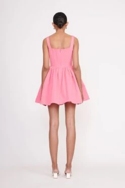 LANDSCAPE DRESS | CORAL PINK -Staud Landscape Dress Coral Pink 00482 web