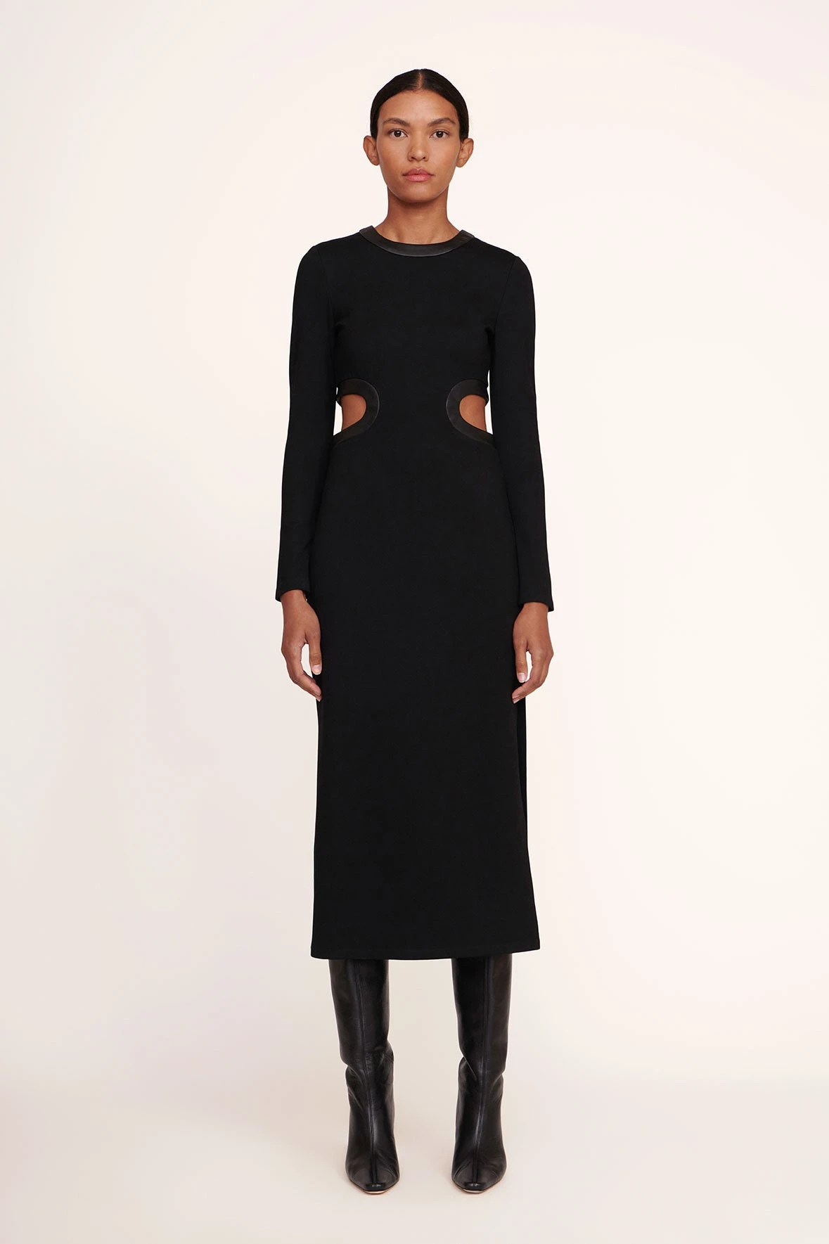 LONG SLEEVE DOLCE DRESS | BLACK 3 LONG SLEEVE DOLCE DRESS | BLACK