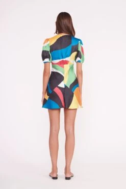 MINI MILLA DRESS | MARBLE WAVE 12 MINI MILLA DRESS | MARBLE WAVE -Staud MINI MILLA MARBLE WAVE 04754 2 web