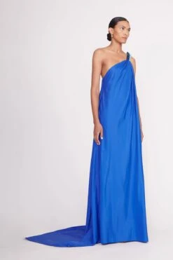 MASON DRESS | LAPIS -Staud Mason Dress Lapis 00664 1 web