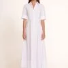 JOAN MAXI DRESS | WHITE -Staud Maxi Joan Dress White 872 edit web