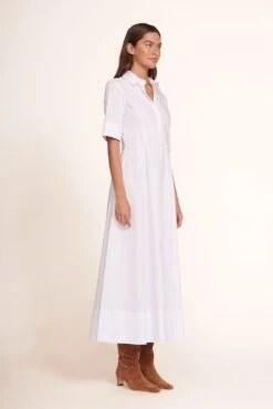Staud -Staud Maxi Joan Dress White 874 edit web