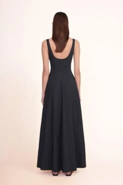 WELLS MAXI DRESS | BLACK -Staud Maxi Wells Dress Black 00478 web