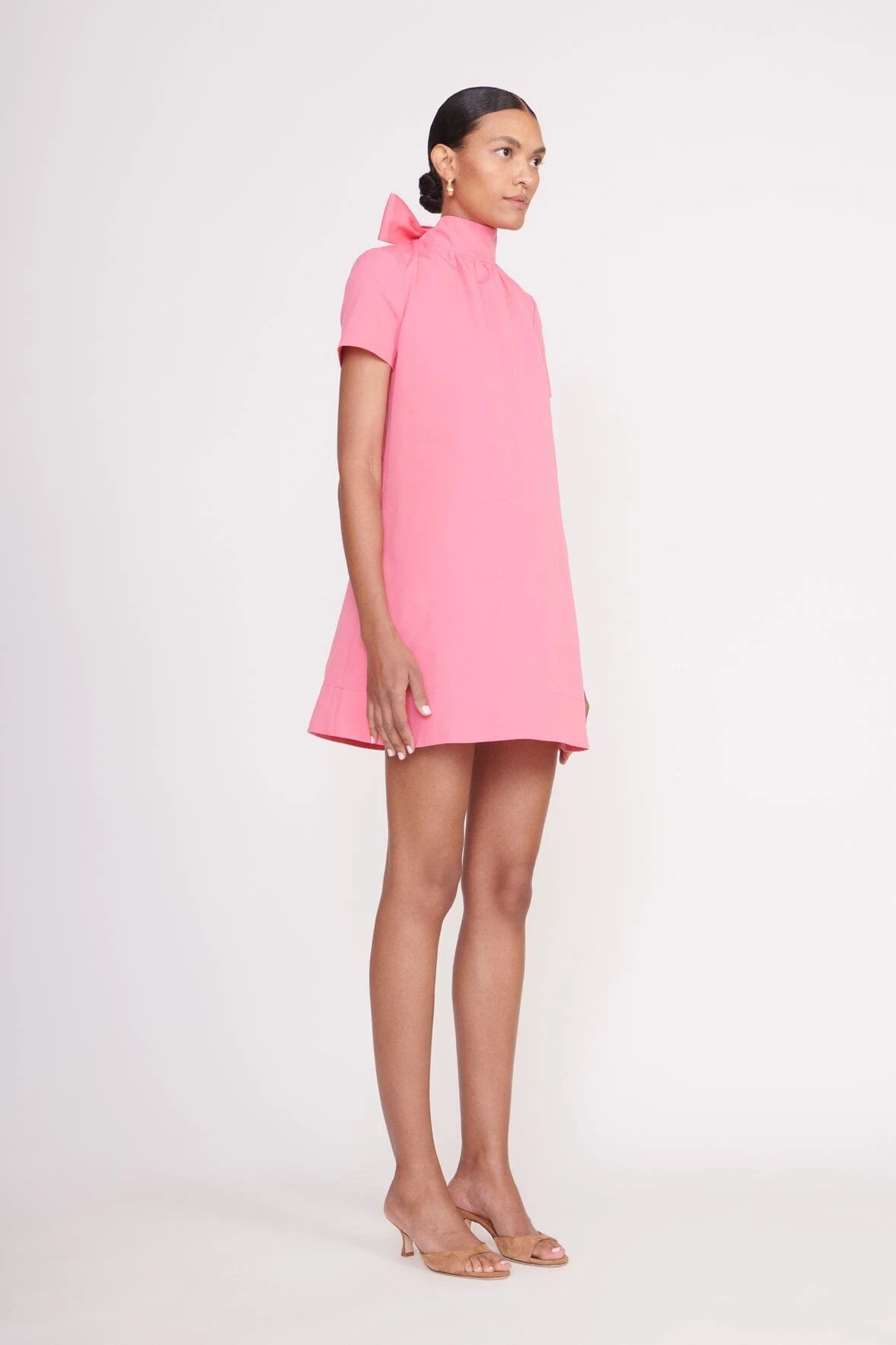 MINI ILANA DRESS | CORAL PINK 6 MINI ILANA DRESS | CORAL PINK - Image 4