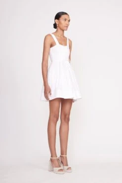 MINI SUTTON DRESS | WHITE 9 MINI SUTTON DRESS | WHITE -Staud Mini Sutton Dress White 00495 web 260cf7c0 c760 457e 8f0d b28b8db82b24