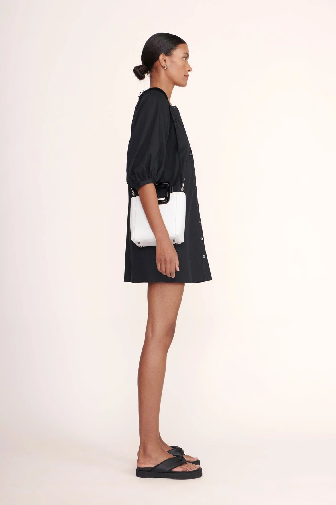 MINI SHIRLEY LEATHER BAG | WHITE BLACK 11 MINI SHIRLEY LEATHER BAG | WHITE BLACK - Image 9