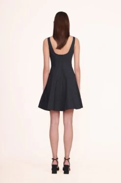 MINI WELLS DRESS | BLACK 10 MINI WELLS DRESS | BLACK -Staud Mini Wells Dress Black 00532 web