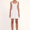 MINI WELLS DRESS | WHITE -Staud Mini Wells Dress White 174 edit web