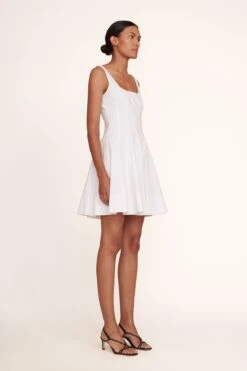 MINI WELLS DRESS | WHITE 12 MINI WELLS DRESS | WHITE -Staud Mini Wells Dress White 177 edit web
