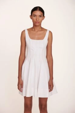 MINI WELLS DRESS | WHITE 13 MINI WELLS DRESS | WHITE -Staud Mini Wells Dress White 180 edit web