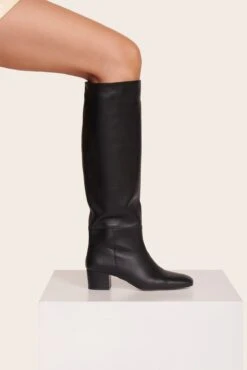 NANCY BOOT | BLACK -Staud Nancy Leather Boot Black 008 web