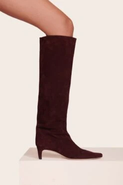 WALLY BOOT | PLUM SUEDE 20 WALLY BOOT | PLUM SUEDE -Staud Palettes Dress Plum 064 web