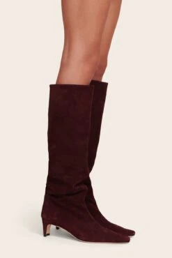 WALLY BOOT | PLUM SUEDE 15 WALLY BOOT | PLUM SUEDE -Staud Palettes Dress Plum 069 web