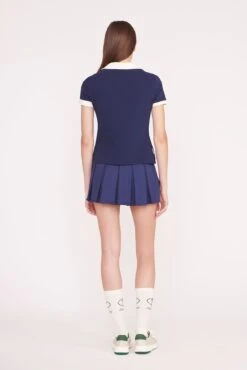VOLLEY TOP | NAVY IVORY 12 VOLLEY TOP | NAVY IVORY -Staud PickleBall 014 00832 edit web