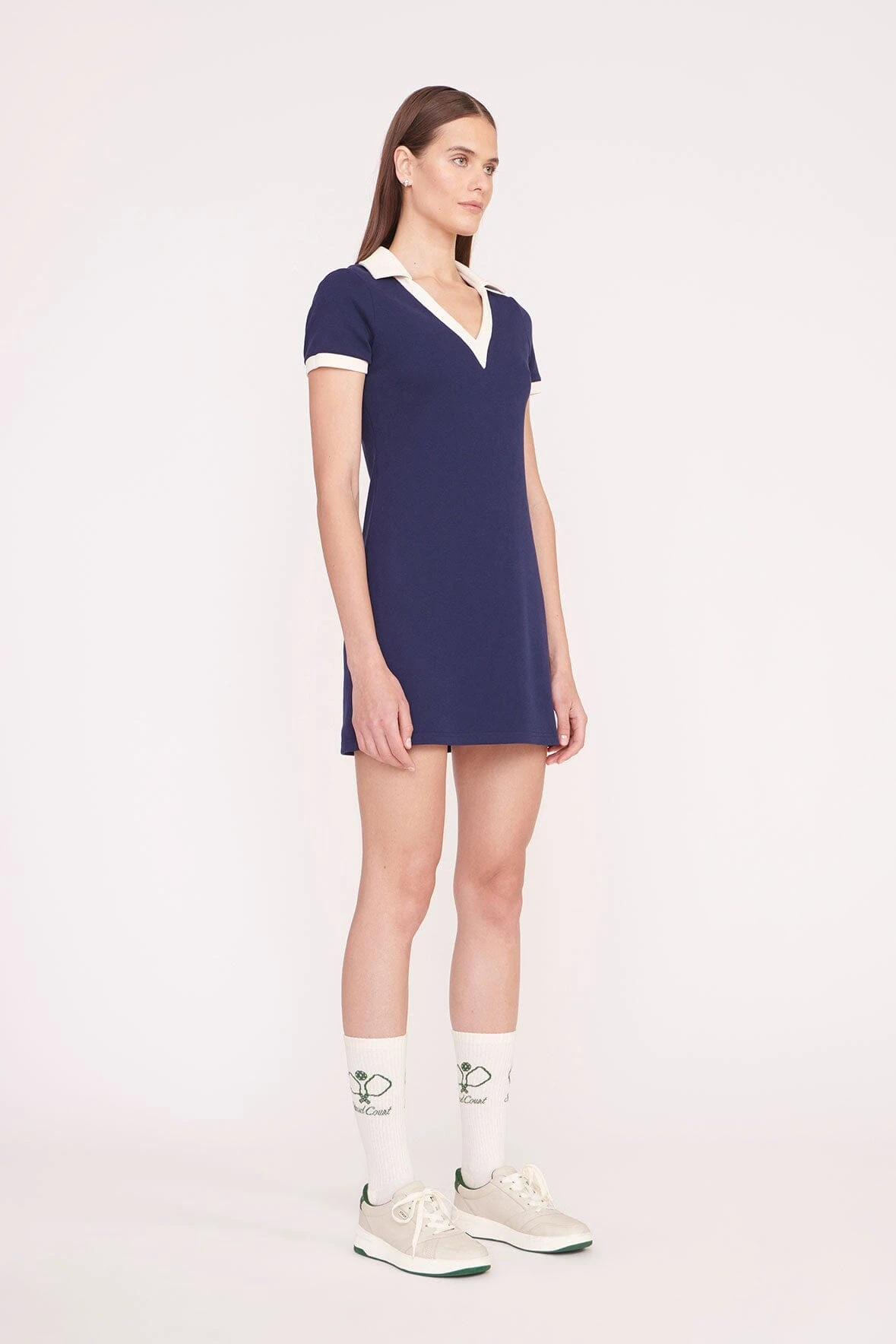 VOLLEY DRESS | NAVY IVORY 4 VOLLEY DRESS | NAVY IVORY - Image 2
