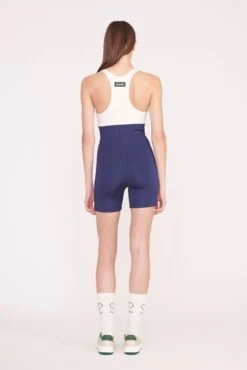BOUNCE SHORT UNITARD | NAVY IVORY -Staud PickleBall 025 01370 edit web