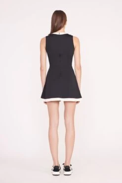 CROSS-COURT DRESS | BLACK IVORY 11 CROSS-COURT DRESS | BLACK IVORY -Staud PickleBall 029 01582 edit web