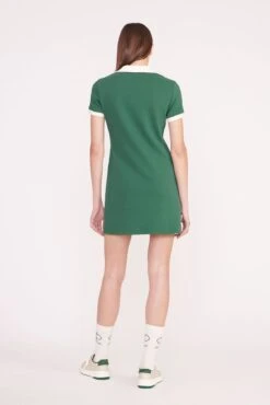 VOLLEY DRESS | COURT GREEN IVORY 11 VOLLEY DRESS | COURT GREEN IVORY -Staud PickleBall 036 01943 edit web