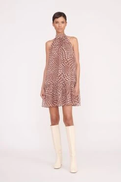 MARLOWE DRESS | CLOVE WAVY DOT