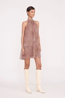 MARLOWE DRESS | CLOVE WAVY DOT -Staud Pre Fall 011 00304 web