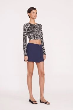 TOUR SKIRT | NAVY -Staud Pre Fall 024 00726 web