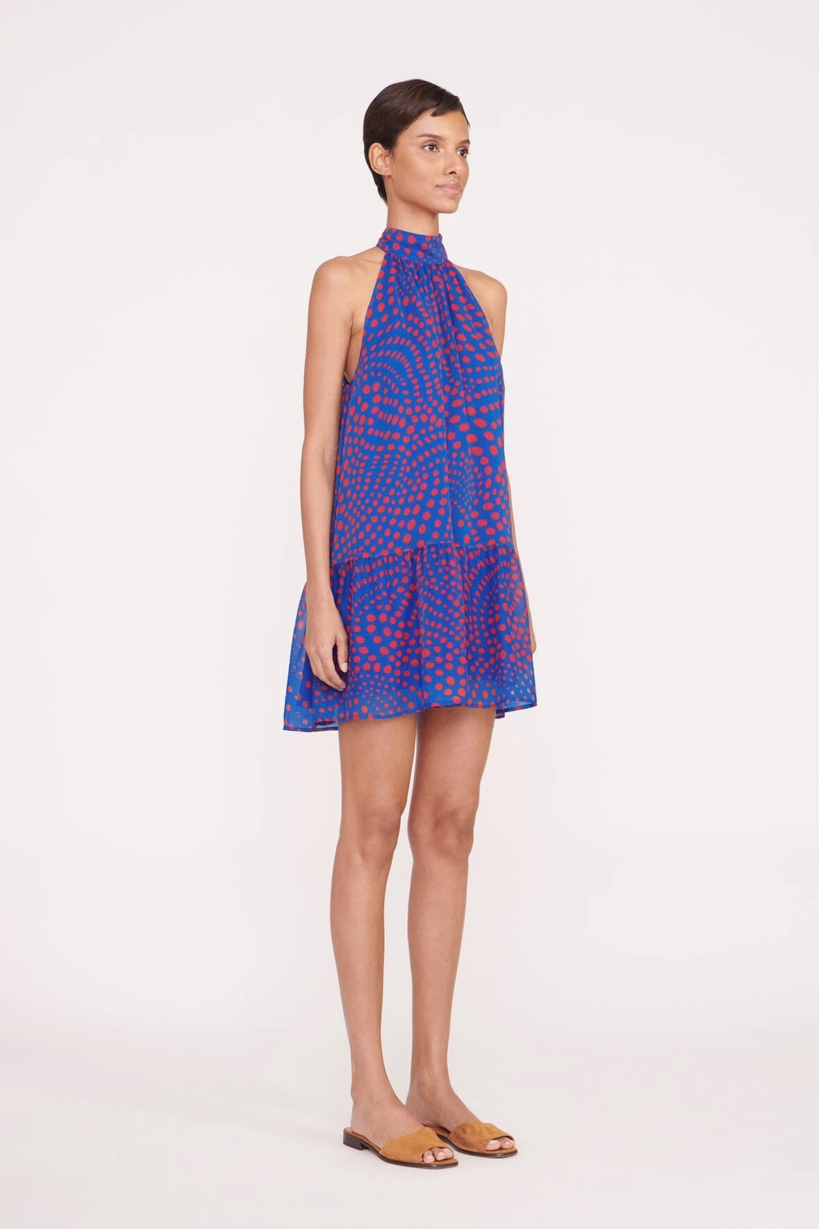 MARLOWE DRESS | LAPIS WAVY DOT 4 MARLOWE DRESS | LAPIS WAVY DOT - Image 2