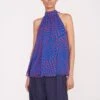 MARLOWE TOP | LAPIS WAVY DOT -Staud Pre Fall 030 00962 web