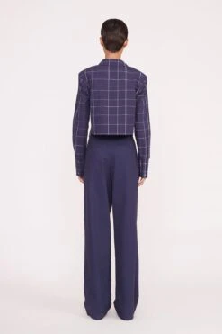 SENECA TOP | NAVY PLAID -Staud Pre Fall 031 00989 web