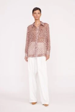 MARTHA TUNIC | CLOVE WAVY DOT -Staud Pre Fall 033 01032 web