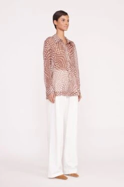 MARTHA TUNIC | CLOVE WAVY DOT -Staud Pre Fall 033 01041 web