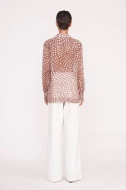 MARTHA TUNIC | CLOVE WAVY DOT -Staud Pre Fall 033 01046 web