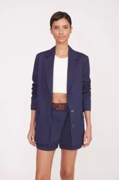 MAXWELL BLAZER | NAVY -Staud Pre Fall 036 01176 web