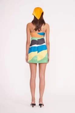 REMINGTON DRESS | MARBLE WAVE -Staud REMINGTON DRESS MARBLE WAVE BRIGITTE MULE BLACK 00170 2 web