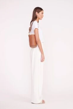 WATER BOTTLE BAG | TAN -Staud RENAME WHITE PANTS TSHIRT BAGS 02157 web