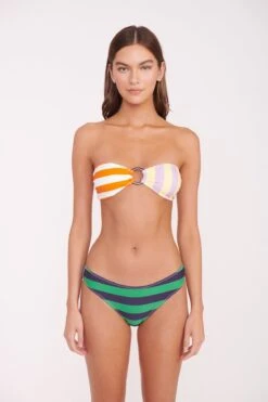 RILEY BANDEAU TOP | CABANA STRIPE MULTI