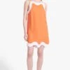RENATA DRESS | TANGERINE WHITE