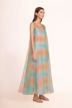 LAUREL SANDAL | CITRON MULTI 15 LAUREL SANDAL | CITRON MULTI -Staud SAMANTHA DRESS MULTI AURA 02285 web