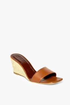 BILLIE ESPADRILLE WEDGE | NATURAL TAN -Staud STAUD BILLIE ESPADRILLE WEDGE TAN NATURAL SPRING ECOM 22 1