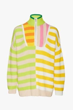 HAMPTON SWEATER | CAPRI STRIPE MULTI -Staud STAUD HAMPTON SWEATER CAPRI STRIPE MULTI SPRING ECOM 22 4