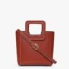MINI SHIRLEY LEATHER BAG | COGNAC -Staud STAUD MINI SHIRLEY BAG COGNAC FALL19 3