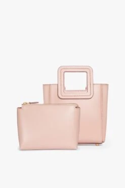 MINI SHIRLEY LEATHER BAG | BLUSH 14 MINI SHIRLEY LEATHER BAG | BLUSH -Staud STAUD MINI SHIRLEY BLUSH RESORT20 3