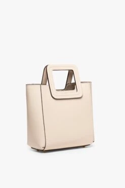 MINI SHIRLEY LEATHER BAG | CREAM 17 MINI SHIRLEY LEATHER BAG | CREAM -Staud STAUD MINI SHIRLEY CREAM CALF SPRING 21 4