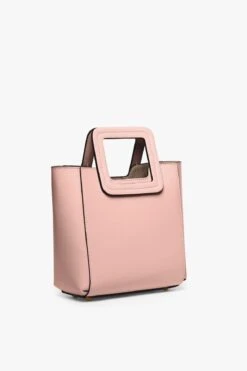 MINI SHIRLEY LEATHER BAG | DARK BLUSH -Staud STAUD MINI SHIRLEY DARK BLUSH CALF NAPPA SPRING 21 4