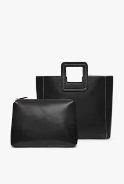 SHIRLEY LEATHER BAG | BLACK -Staud STAUD SHIRLEY BAG BLACK FALL19 2