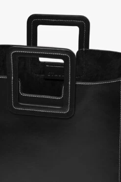 SHIRLEY LEATHER BAG | BLACK -Staud STAUD SHIRLEY BAG BLACK FALL19 5