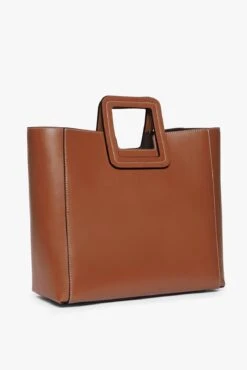 SHIRLEY LEATHER BAG | SADDLE -Staud STAUD SHIRLEY BAG SADDLE FALL19 4