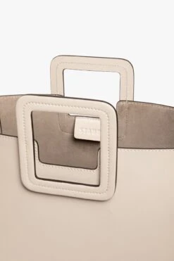 SHIRLEY LEATHER BAG | CREAM 18 SHIRLEY LEATHER BAG | CREAM -Staud STAUD SHIRLEY CREAM CALF SPRING 21 5